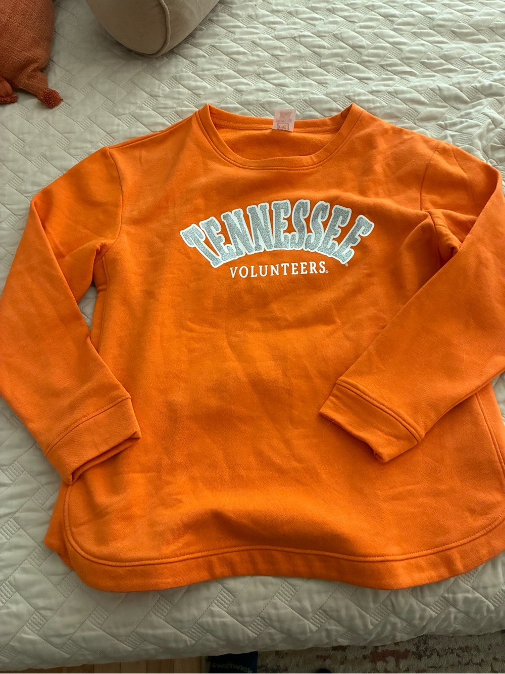 VTG Pro Edge Tennessee Volunteers UT Logo  Sweatshirt Ladies Glitter 8/10